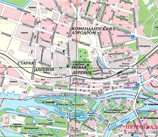 Фрагмент карты Санкт-Петербурга