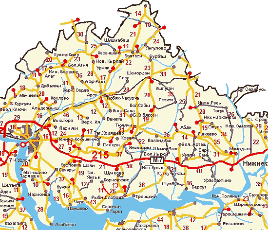 М12 на карте татарстана